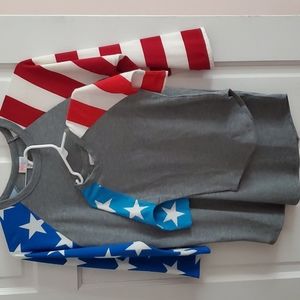 American Flag Lularoe midsleeve shirt